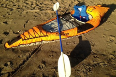 Renting: Quality Inflatable Kayak with Paddle + Lifevest